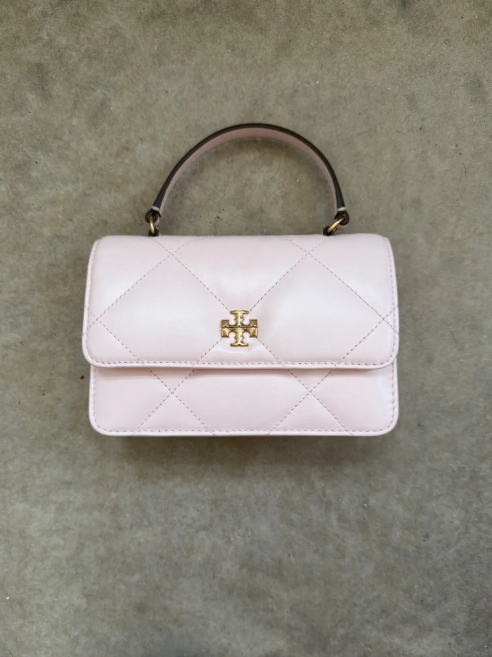 Tory Burch Mini Kira Diamond Quilt Top Handle Chain Wallet - Picture 3 of 8